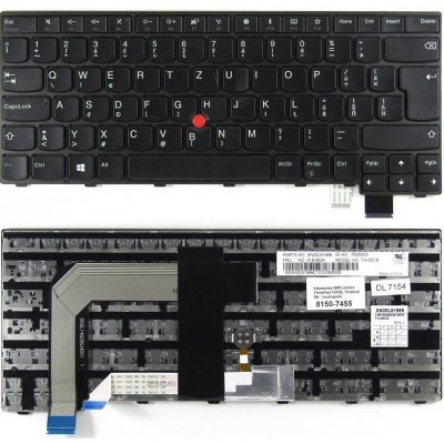 slovenská klávesnice IBM Lenovo ThinkPad T470S, 13 černá SK - touchpoint – Hledejceny.cz
