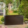 Zahradní úložný box KETER SAMOA RATTAN 270L 117 x 45 x 57 cm, hnědý 17209570