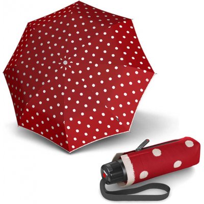 Knirps T.020 Small Manual dot art dámský skládací mini deštník červený – Zboží Mobilmania