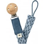 Bibs Paci Braid klip na dudlík petrol baby blue – Zboží Mobilmania