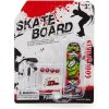 Fingerboardy Teddies Skateboard prstový šroubovací plast 10cm s doplňky mix druhů na kartě