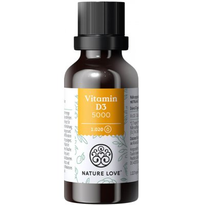 Nature Love Vitamin D3 5000 IU kapky 30 ml – Hledejceny.cz