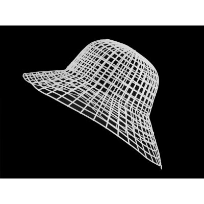 Prima-obchod Plastový základ pro výrobu klobouku 1 bílá mléčná – Zboží Dáma