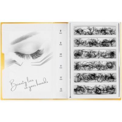 Luxury Lashes Narrow 5D Zakřivení umělých řas: CC, Délka umělých řas: Mix délek 8-13 mm, Tloušťka řas: 007 – Sleviste.cz