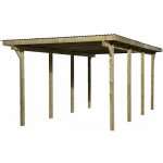 Weka Dřevěný přístřešek na auto 3 x 6 m 606 – Zbozi.Blesk.cz