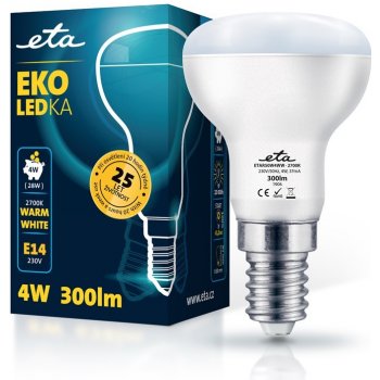 ETA ACC žárovka LED ETA EKO LEDka reflektor 4W, E14, teplá bílá