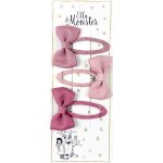 Sponka do vlasů Mašle Ella & Monster Dusty Rose uni – Zboží Dáma