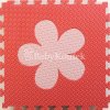 EVA puzzle květu červená-růžová 60x60x2 cm 4 ks