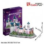 CubicFun 3D puzzle svítící Zámek Neuschwanstein 128 ks – Zboží Dáma