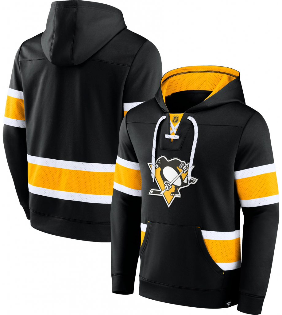 Fanatics Mens Iconic NHL Exclusive Pullover Hoodie Pittsburgh Penguins