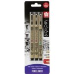 Linery Sakura Pigma Micron, sada 2+1 Pigma PN ZDARMA – Hledejceny.cz