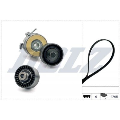 Sada žebrovaných klínových řemenů DOLZ SKD198A – Zboží Mobilmania