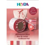 Heyda blok barevných papírů A4 červený mix 20 listů – Zboží Dáma