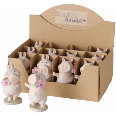 Boltze Dekorativní figurka prasátko Piggie různé druhy 10,5 x 5,5 x 6 cm, 1 ks – Hledejceny.cz