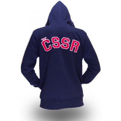 Brixton mikina ČSSR retro s kapucí modrá – Zbozi.Blesk.cz