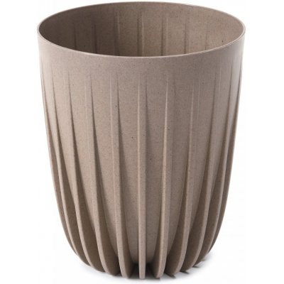 Lepaso Plastový květináč Mira eco coffee 250 mm latte