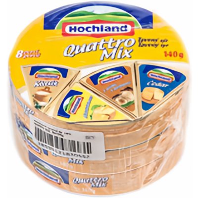 Hochland Quattro Mix sýr tavený 45% 3x140 g 420 g – Zboží Mobilmania