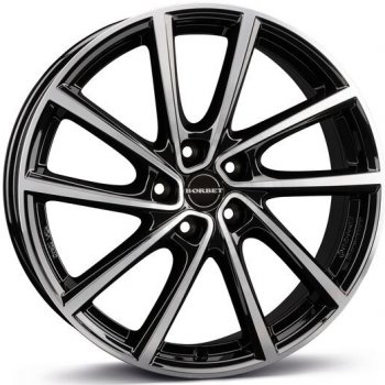 Borbet V 7x19 5x112 ET43 black polished