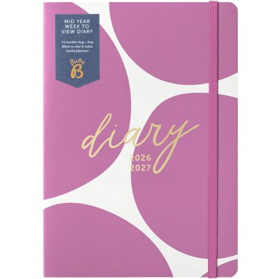 Busy B Week to View Spot A6 Týdenní 2026/27 fialová – Zboží Živě