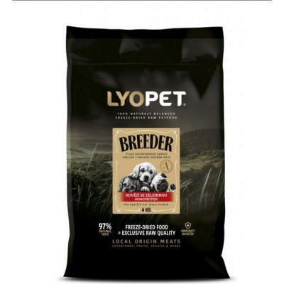 Lyopet Breeder Hovězí se zeleninou 4 kg – Zboží Mobilmania