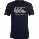 Canterbury Large Logo Poly T Shirt Mens Navy