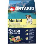 Ontario Adult Mini 7 Fish & Rice 6,5 kg – Sleviste.cz