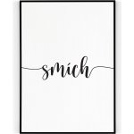 Plakát / Obraz Emoce smích Pololesklý saténový papír A4 - 21 x 29,7 cm – Zboží Dáma