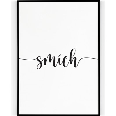 Plakát / Obraz Emoce smích Pololesklý saténový papír A4 - 21 x 29,7 cm – Zboží Dáma