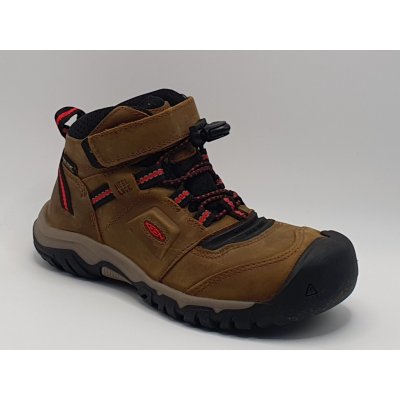 Keen Ridge Flex Mid Youth bison red carpet