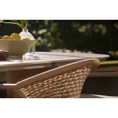 Hartman Valencia & Taragona cappuccino – stůl 220 × 100 cm + 6 židlí – Hledejceny.cz