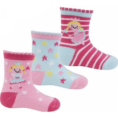 Cotton Rich Ponožky kojenecké dívčí víly A 3 páry – Zbozi.Blesk.cz
