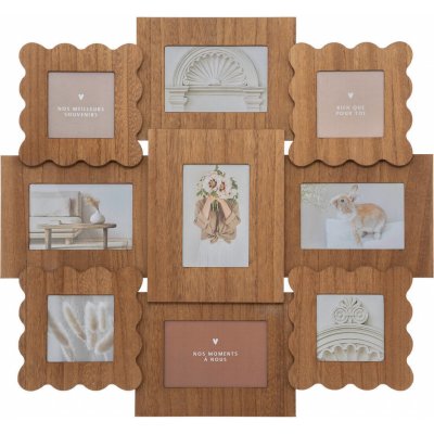 Atmosphera Multirám na fotografie BRIANA, na 9 fotek, hnědý hnědý – Zboží Živě