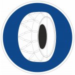 Sněhové řetězy Dopravní značka 500 mm kruh – Zboží Dáma