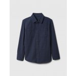GAP dětská flanelová košile tmavě modrá – Zboží Dáma