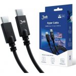 3MK Hyper kabel USB-C/USB-C 4K 60Hz 1m 100W černý – Zbozi.Blesk.cz