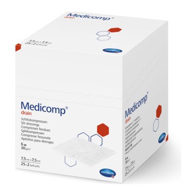 Medicomp Drain 7,5 x 7,5 cm bal 25 x 2 ks 4215337 – Zboží Dáma