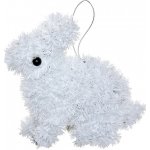Bílá závěsná plastová dekorace králík - 11*5*14 cm – Hledejceny.cz