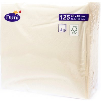 Duni ubrousky vanilkové 40cm 2V 125ks – Zbozi.Blesk.cz