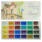 Nevskaya Palitra Sada studentských akvarelových barev Sonnet 24 ks – Hledejceny.cz