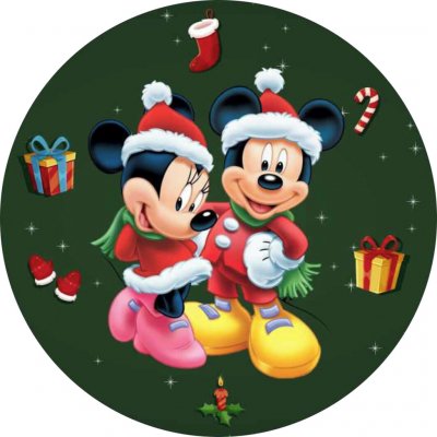 Jedlý papír MICKEY MOUSE – na zeleném pozadí ● Určení: Obrázek na dort – Hledejceny.cz