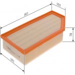 Vzduchový filtr BOSCH F 026 400 520 (F026400520) – Hledejceny.cz
