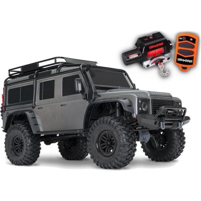 Traxxas TRX-4 Land Rover Defender TQi RTR s navijákem šedý TRA82056-84-SLVR 1:10