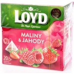 Loyd ovocný čaj aromatizovaný maliny a jahoda 20 x 2 g