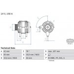 BOSCH 0 986 049 071 generátor (0986049071)