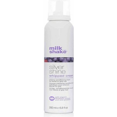 Milk Shake Vyživující pěna na vlasy Silver Shine Whipped Cream 200 ml – Zboží Mobilmania