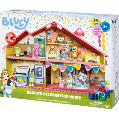 Moose Hrací set Bluey Dům Narozeninová párty + Bluey 17669 – Sleviste.cz
