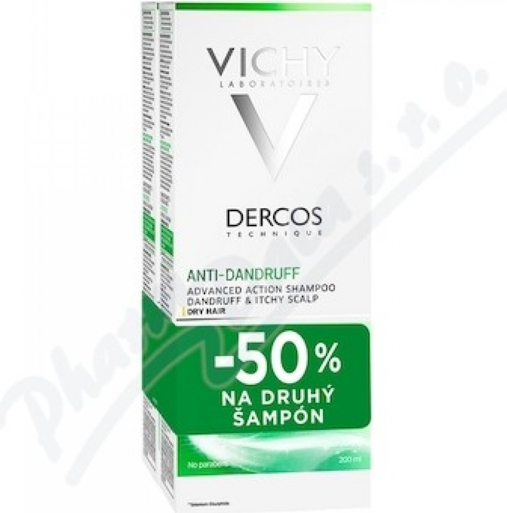 Vichy Dercos šampon proti lupům na suché vlasy 2 x 200 ml dárková sada |  Srovnanicen.cz