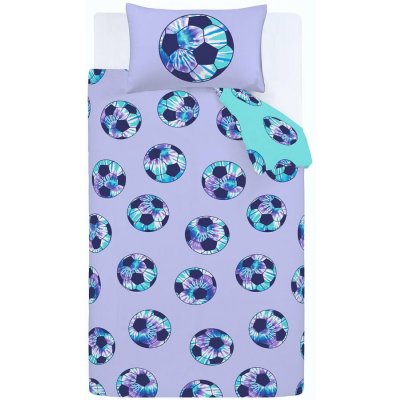 Catherine Lansfield Tie Dye Football dětské povlečení fialová/modrá/tyrkysová/zelená 200x200 – Hledejceny.cz