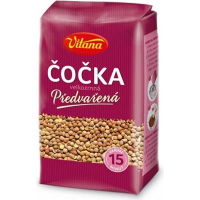 Vitana Předvařená čočka velkozrnná 330 g – Zboží Dáma