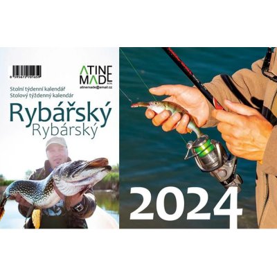 Rybářský stolní týdenní 225 x 150 mm 2024 – Zboží Mobilmania